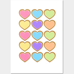 Love Heart Shaped Cookies Posters and Art